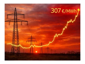 Extrémní ceny elektřiny v Polsku a Německu