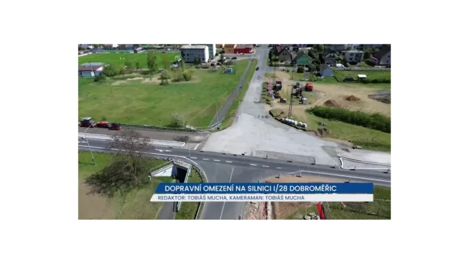 Nový kruhový objezdu u Dobroměřic — dopravní změny