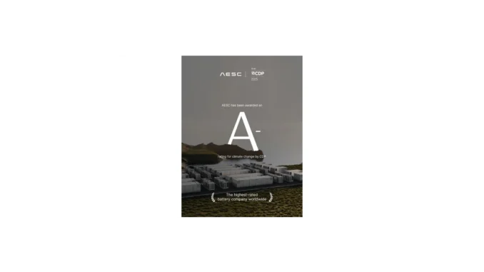 AESC dosáhla skvělého A- v klimatu