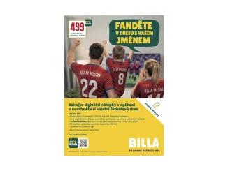 BILLA představuje unikátní personalizované fotbalové dresy