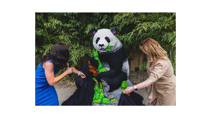 Panda velká z LEGO: Navštivte zoo v Praze
