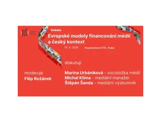 Debata o žurnalistika a financování médií v Evropě