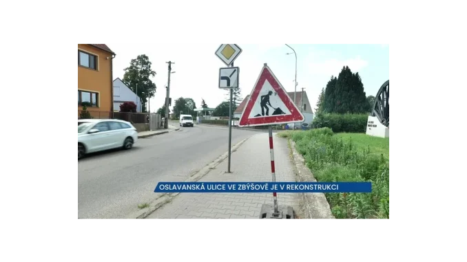 Rekonstrukce ulice ve Zbýšově komplikuje dopravu