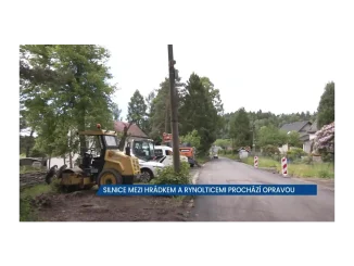 Hrádek a Rynoltice: Silnice v rekonstrukci