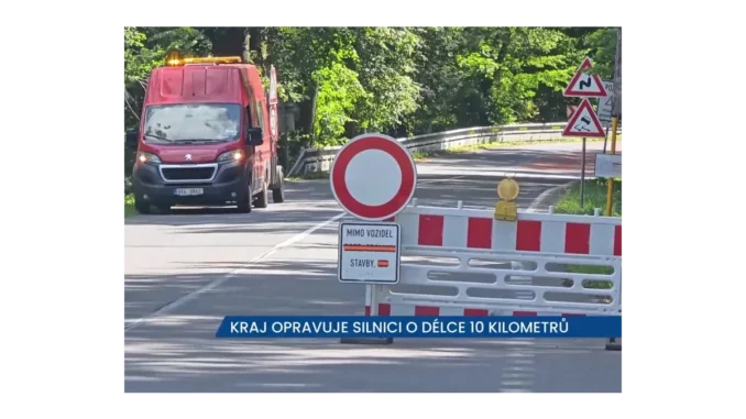 Oprava silnice mezi Vrbnem a Světlou horou pokračuje