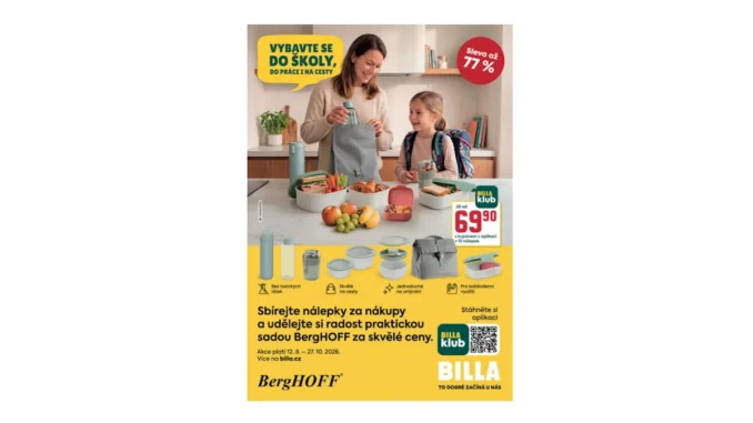 BILLA uvádí nový školní katalog a akci s BergHOFF