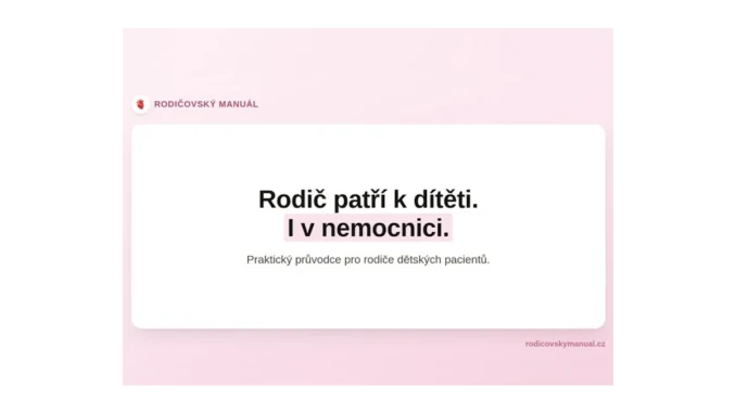 Rodicovskymanual: Pomoc rodičům v nemocnicích
