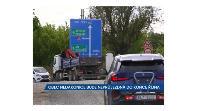 Rekonstrukce v Nedakonicích uzavře obec až do října