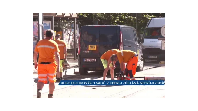 Neprůjezdná ulice v Liberci kvůli rekonstrukce