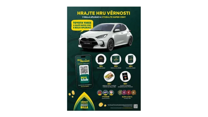 Soutěž BILLA o Toyota Yaris a další skvělé ceny